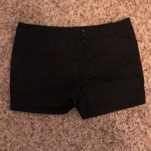 Black shorts size 4
